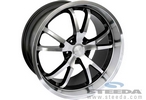 Spyder Wheel - Black w/ Machined Face/Lip - 20x9.5